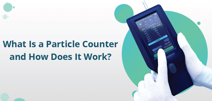 What is a particle counter and how does it work?